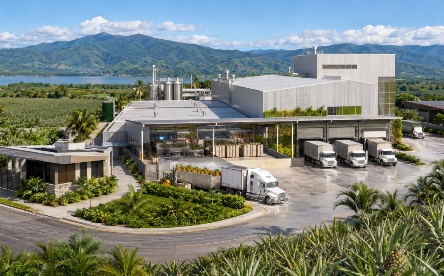 Planta Agroindustrial de Jugo de Piña NFC – Lago de Yojoa
